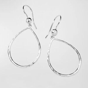 Ippolita Teardrop Earrings in Sterling Silver with Diamonds